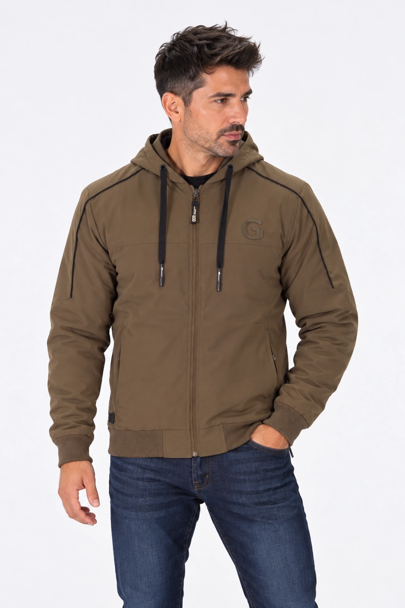 CORTAVIENTO REVERSIBLE FLIP VERDE OLIVA GANGSTER - 1