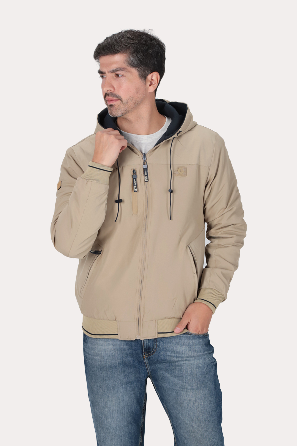 CORTAVIENTO REVERSIBLE DUAL NEGRO GANGSTER - 1