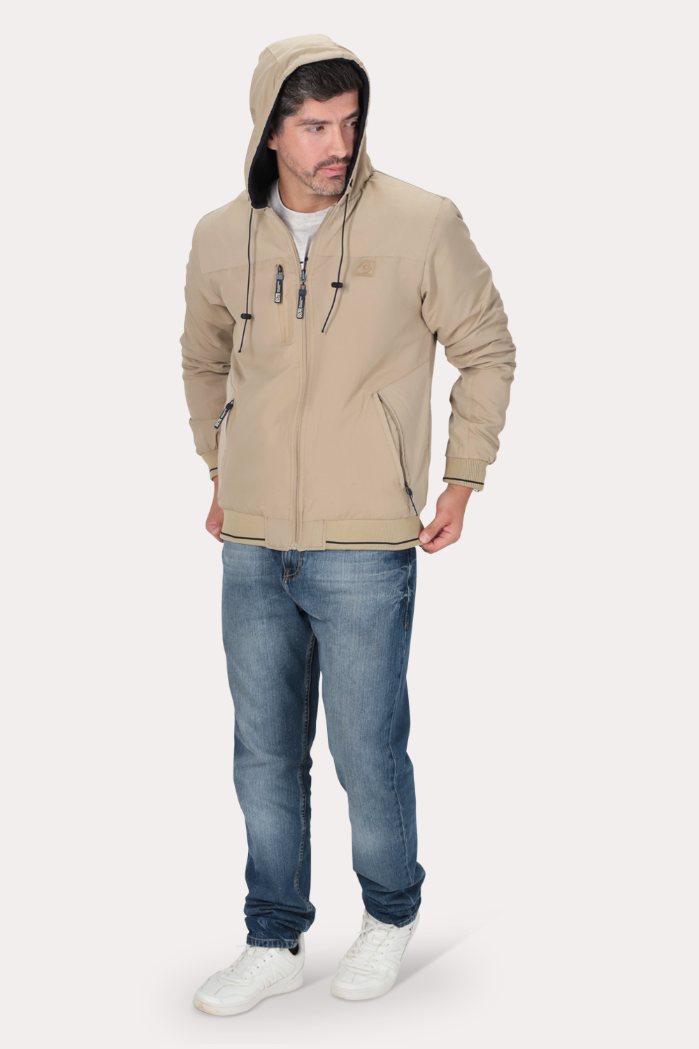 CORTAVIENTO REVERSIBLE DUAL NEGRO GANGSTER - 3