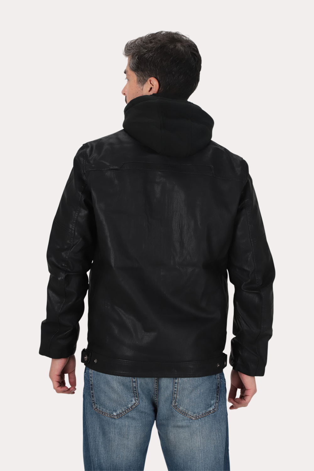 CHAQUETA PU BLACKTIDE NEGRO GANGSTER - 2