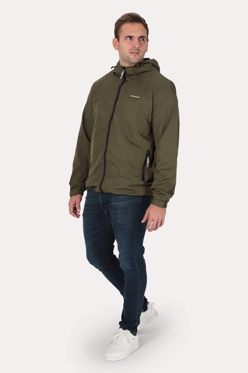 PLUS CORTAVIENTO CHILL VERDE OLIVA OSCURO GANGSTER - 4
