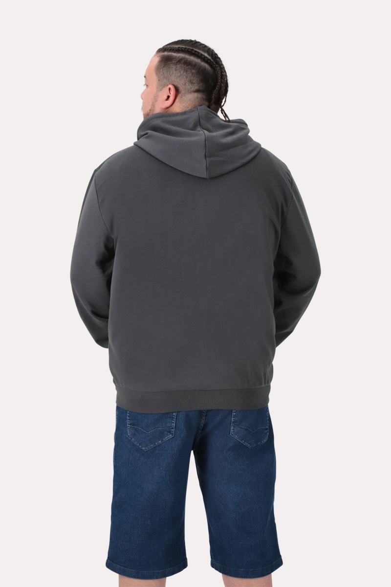 PLUS POLERON FULLZIPER FLEECE LOOP GRIS - 2