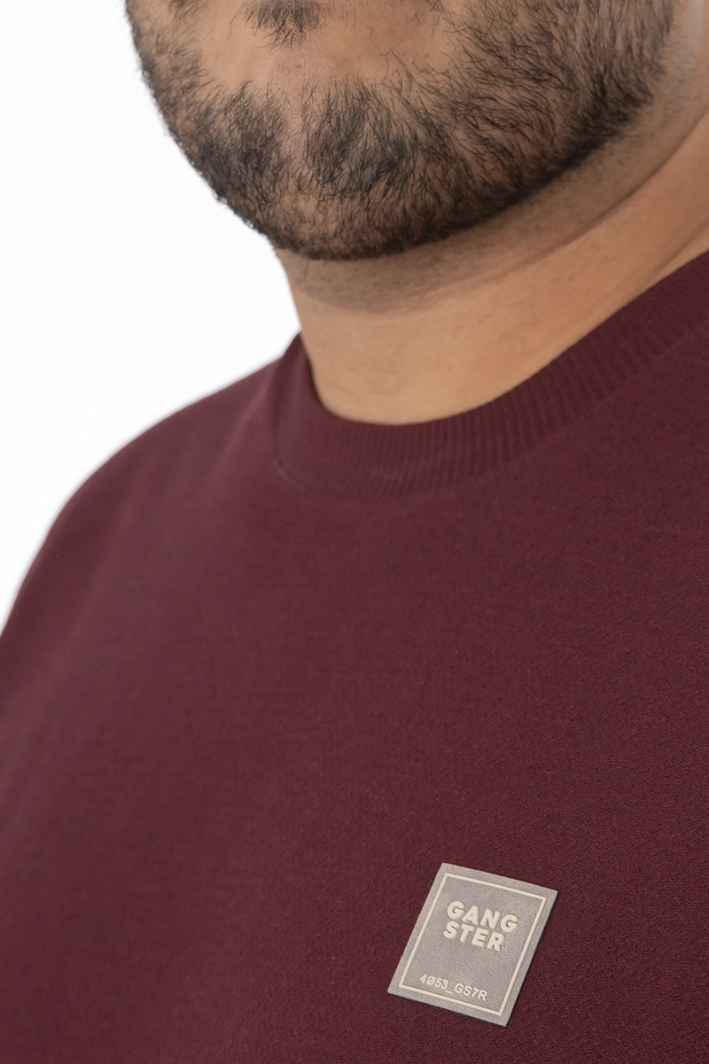 PLUS POLERA MC TEXTURA FOGGY BURDEO - 4