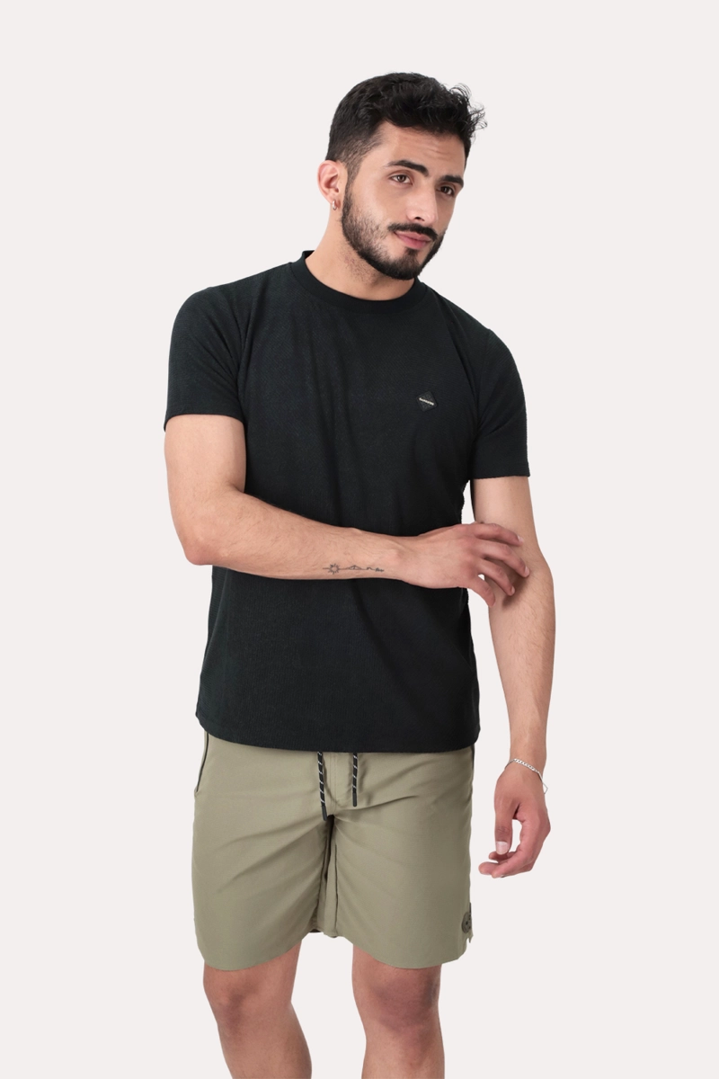 POLERA MC JAQUARD CONEY BEIGE - 1