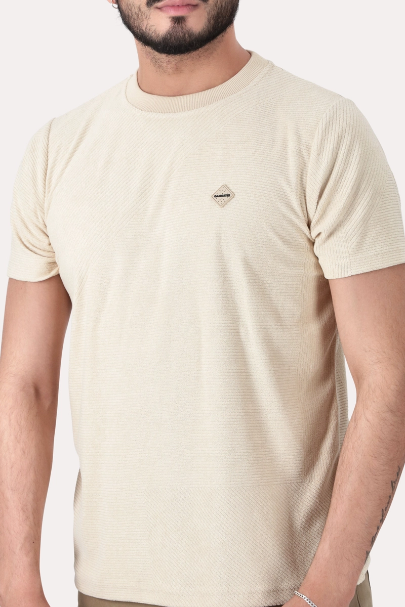 POLERA MC JAQUARD CONEY BEIGE - 3