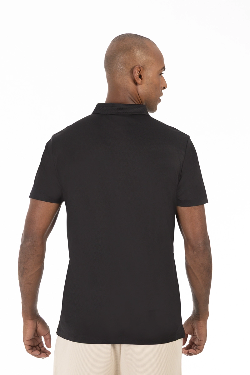 POLERA POLO POLIAMIDA COLUMBIA NEGRO - 2