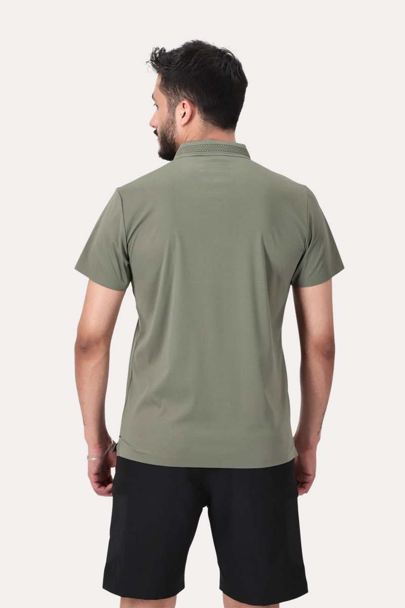 POLERA POLO POLIAMIDA COLUMBIA NEGRO - 2