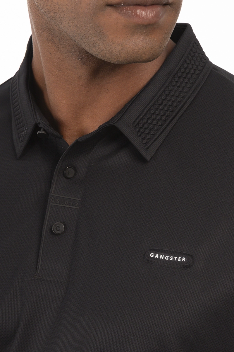 POLERA POLO POLIAMIDA COLUMBIA NEGRO - 3