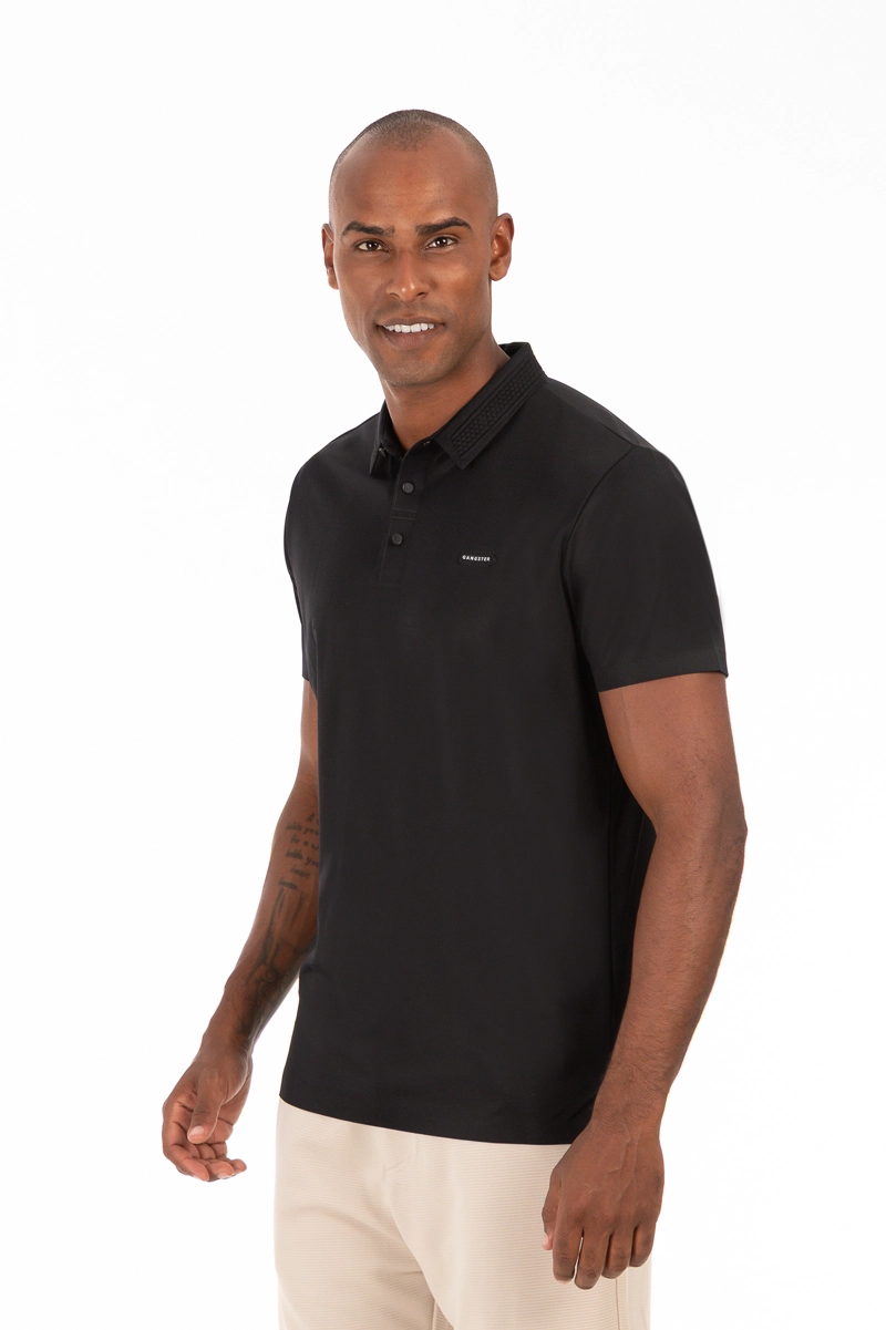 POLERA POLO POLIAMIDA COLUMBIA NEGRO - 5
