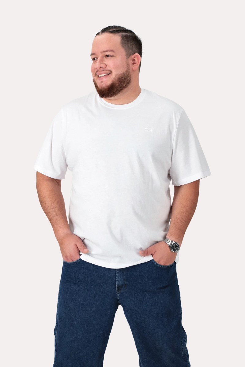 PLUS POLERA MC BASICA GRAND C BLANCO - 1