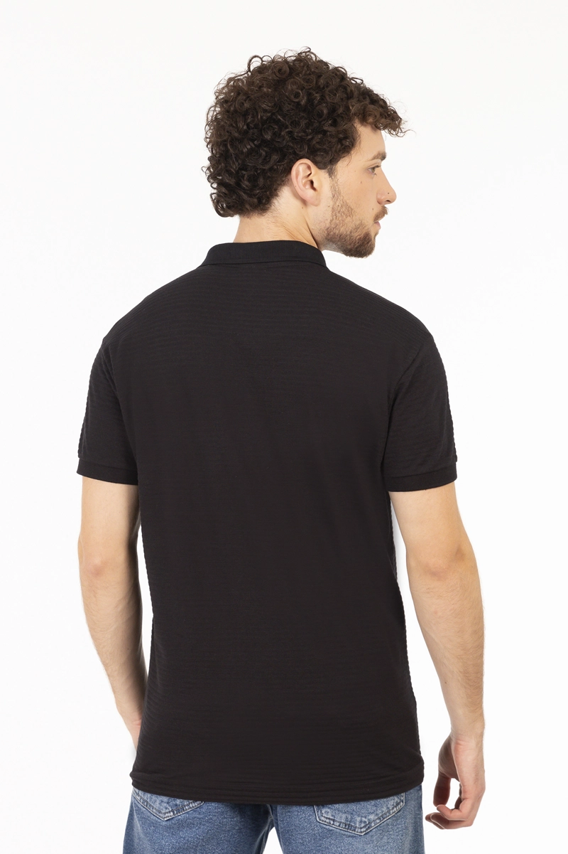 POLERA POLO  PERSHING NEGRO - 2