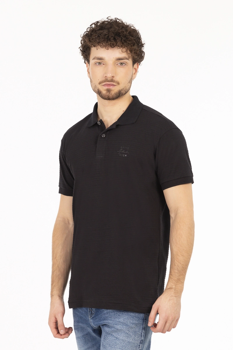 POLERA POLO  PERSHING NEGRO - 3