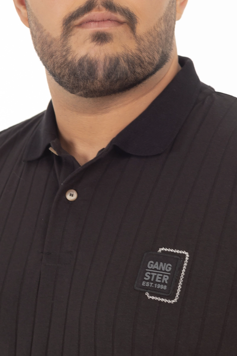PLUS POLERA CUELLO TEXTURA BRIXTON CAFE - 4