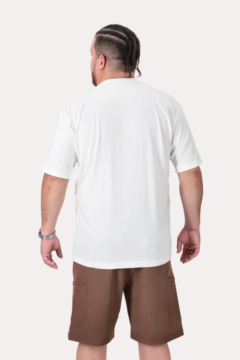 PLUS POLERA MC BASICA LATIC CAFE  OSCURO - 2