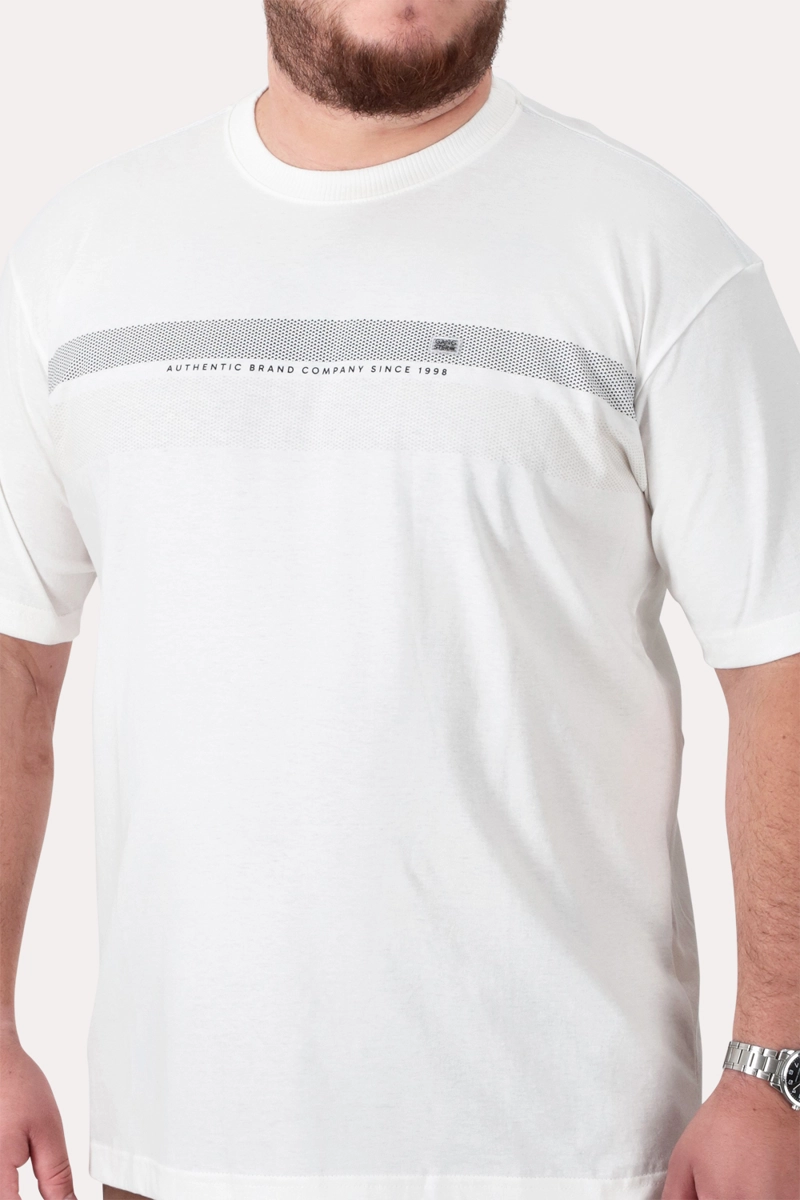 PLUS POLERA MC BASICA LATIC BLANCO - 3