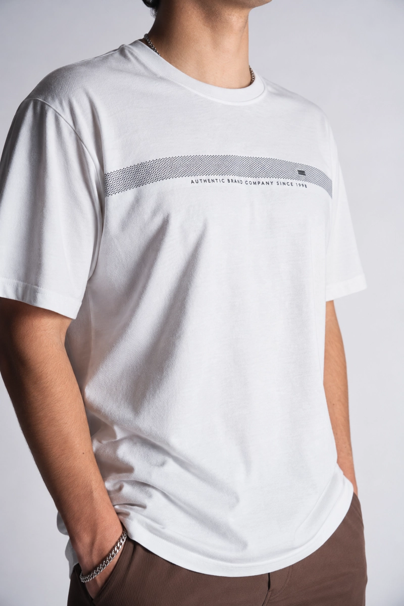 PLUS POLERA MC BASICA LATIC BLANCO - 5