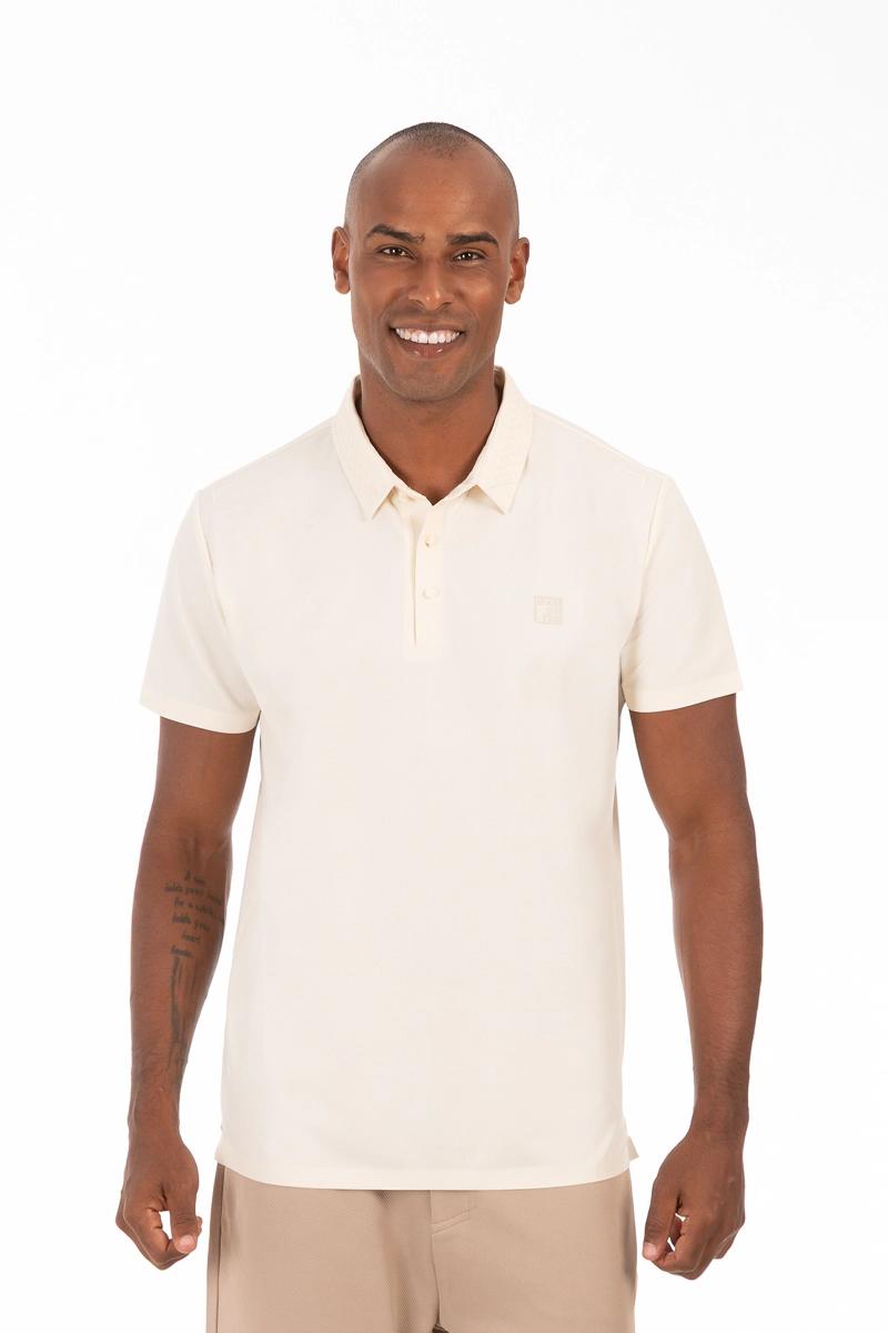 POLERA POLO POLIAMIDA ROCKWAY BEIGE - 1