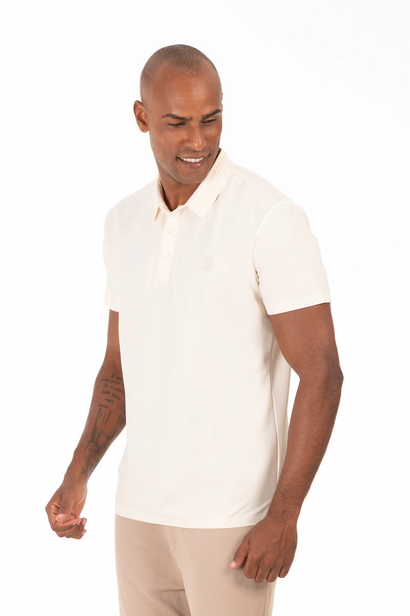 POLERA POLO POLIAMIDA ROCKWAY BEIGE - 3
