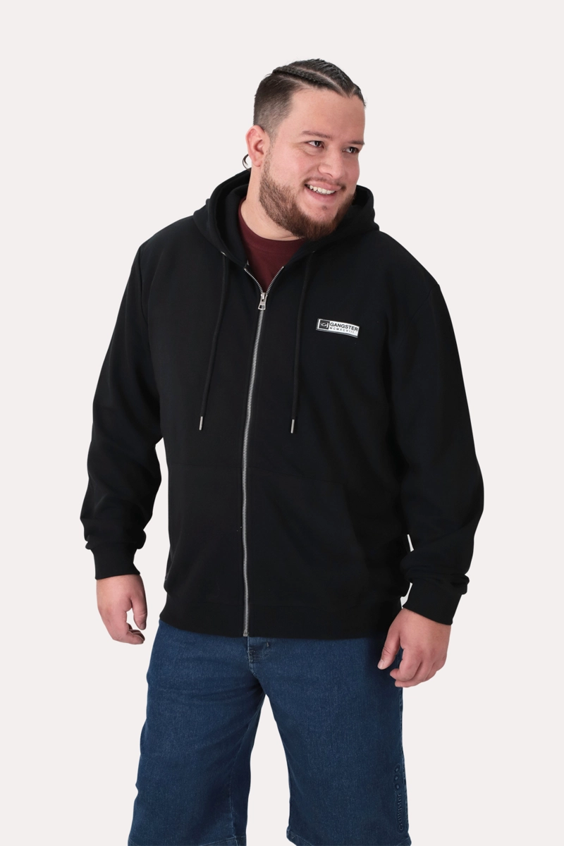 PLUS POLERON FULLZIPER FLEECE LOGAN NEGRO - 1