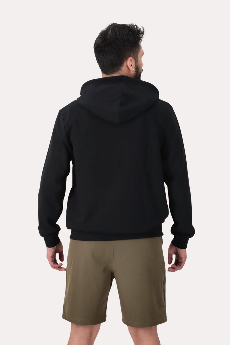 POLERON FULL ZIPPER FLEECE LOGAN NEGRO - 2