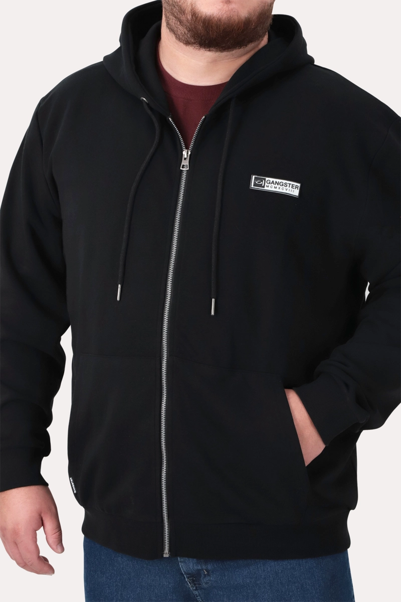 PLUS POLERON FULLZIPER FLEECE LOGAN NEGRO - 3