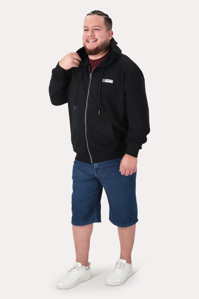 PLUS POLERON FULLZIPER FLEECE LOGAN NEGRO - 4
