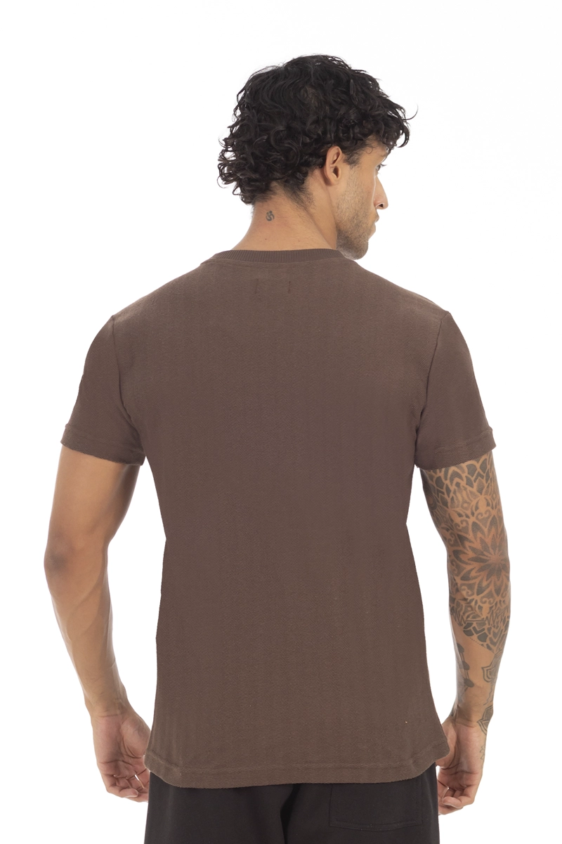 POLERA MC TEXTURA BEDFORD BEIGE - 2