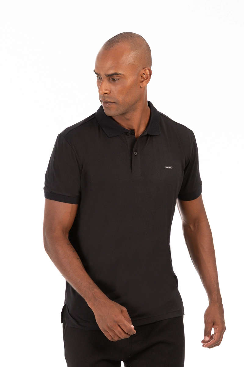 POLERA POLO HALSEY NEGRO - 1