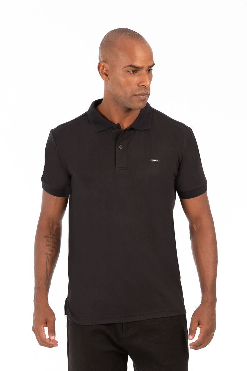 POLERA POLO HALSEY NEGRO - 4
