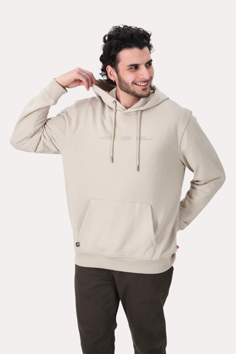POLERON HOODIE  FLEECE INWOOD BEIGE - 1