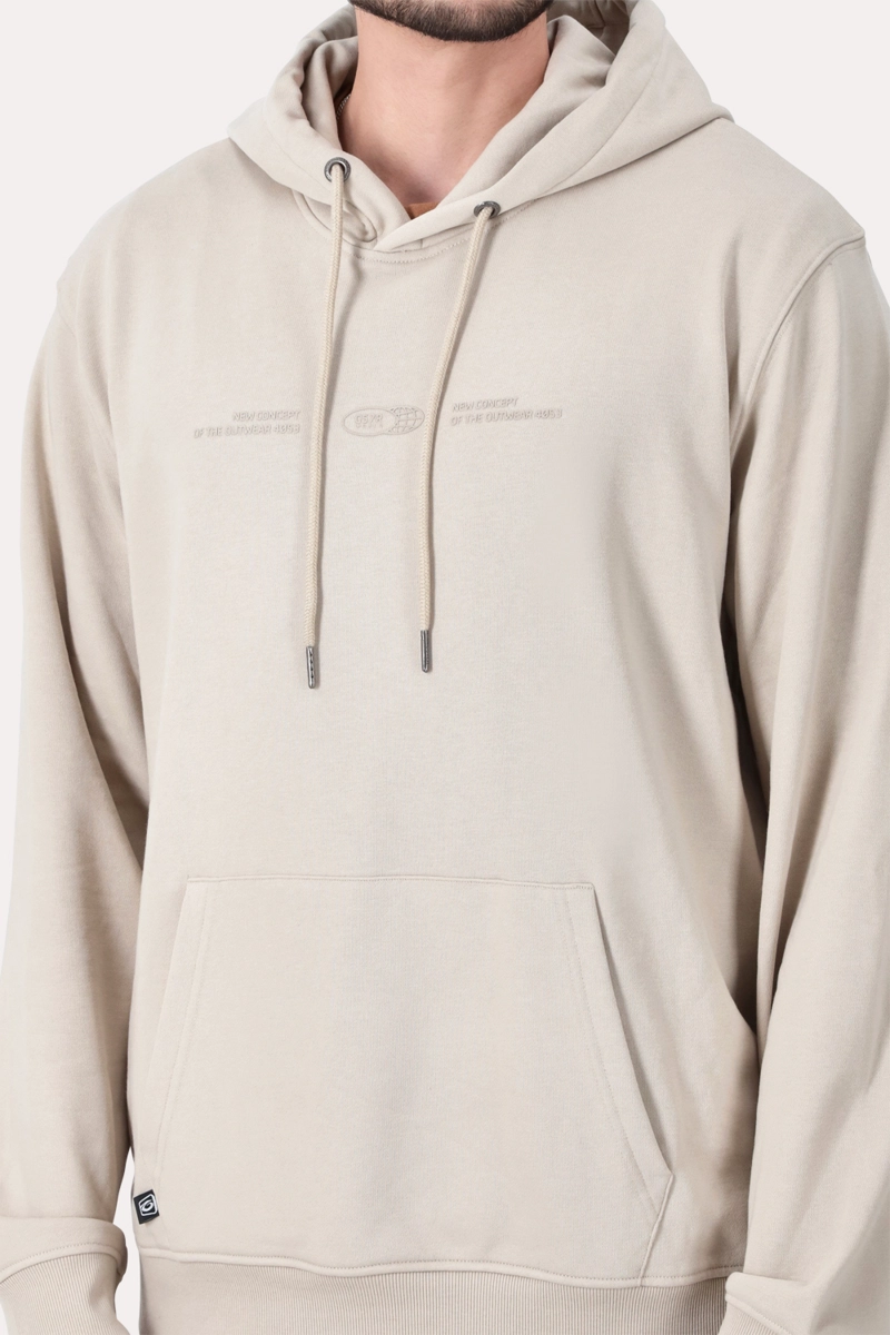 POLERON HOODIE  FLEECE INWOOD BEIGE - 3