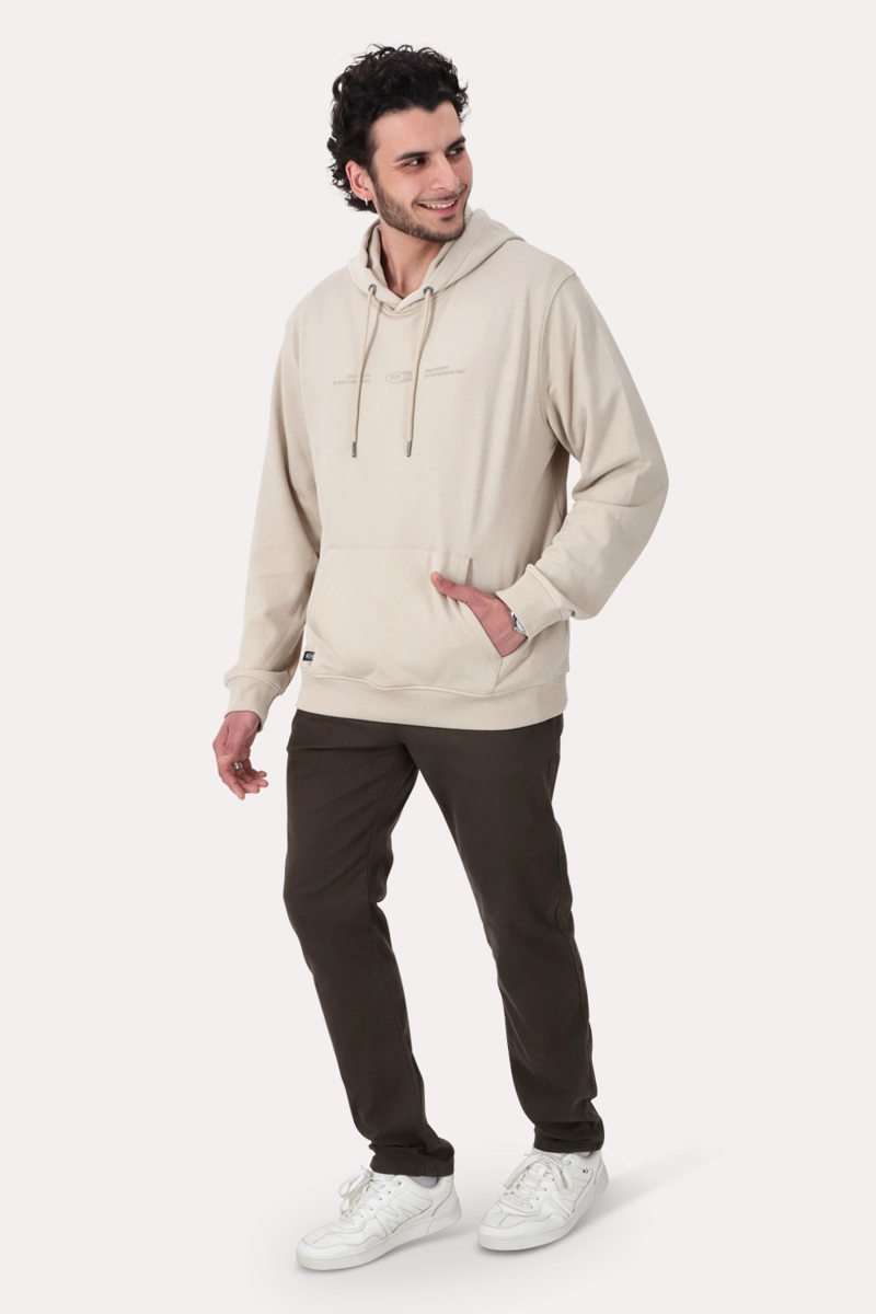 POLERON HOODIE  FLEECE INWOOD BEIGE - 4