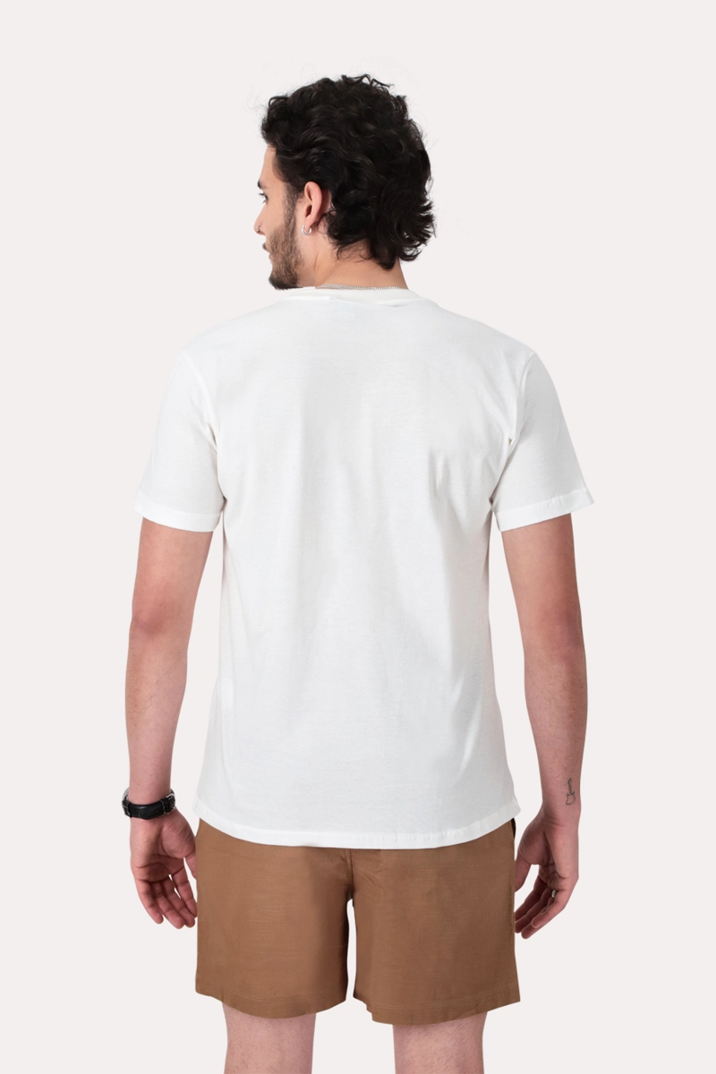 POLERA MC BASICA CENTER CAFE  OSCURO - 2