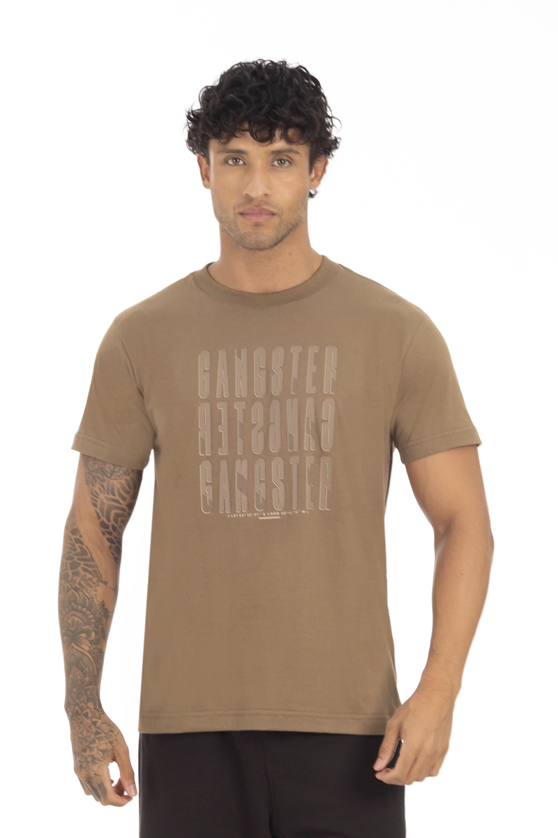 POLERA MC BASICA ESSEX CAFE - 1