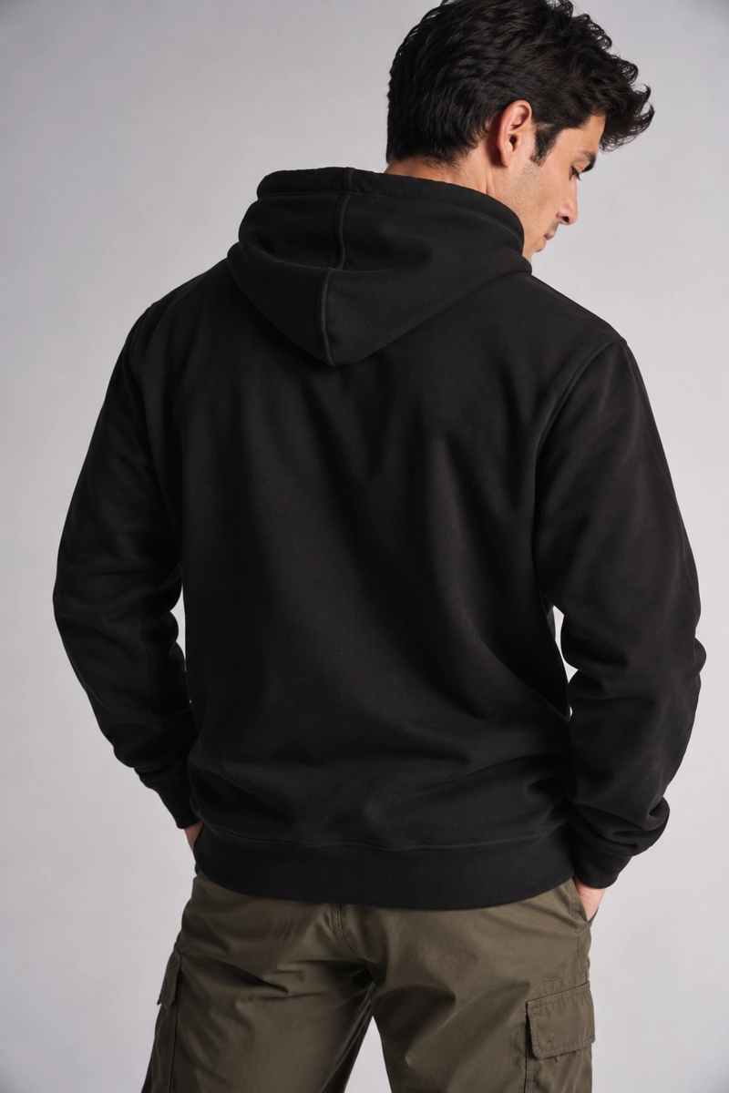 POLERON HOODIE  FLEECE ASTORIA NEGRO - 2