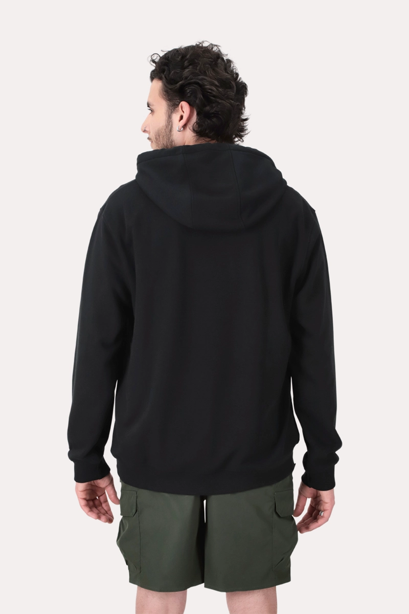POLERON HOODIE  FLEECE ASTORIA NEGRO - 2