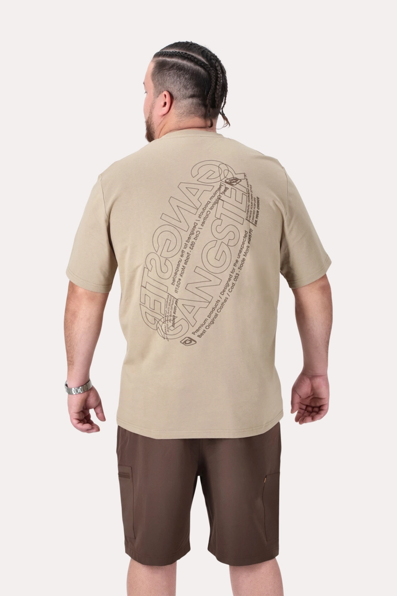 PLUS POLERA MC BASICA ROCKE BEIGE - 2