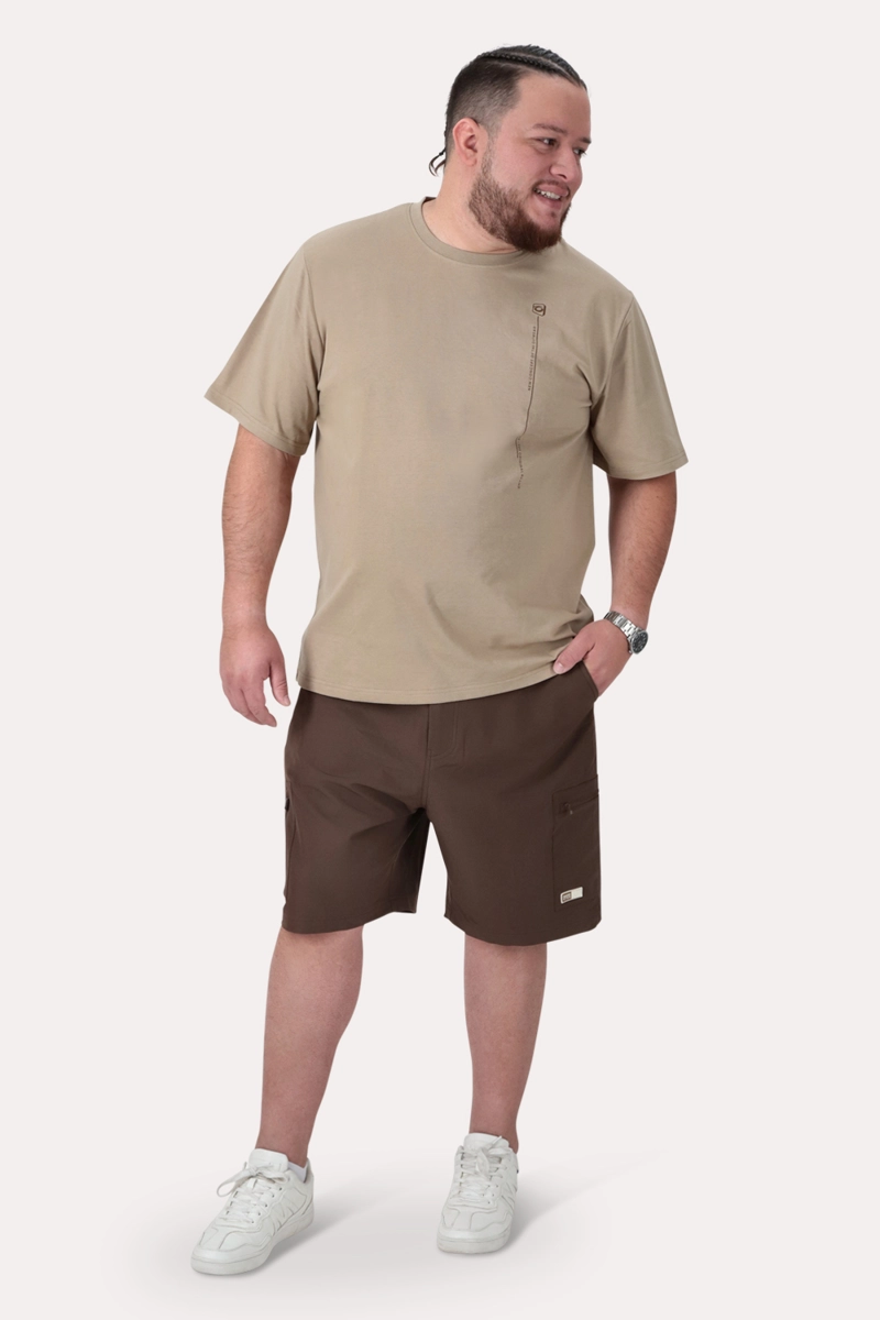 PLUS POLERA MC BASICA ROCKE BEIGE - 4