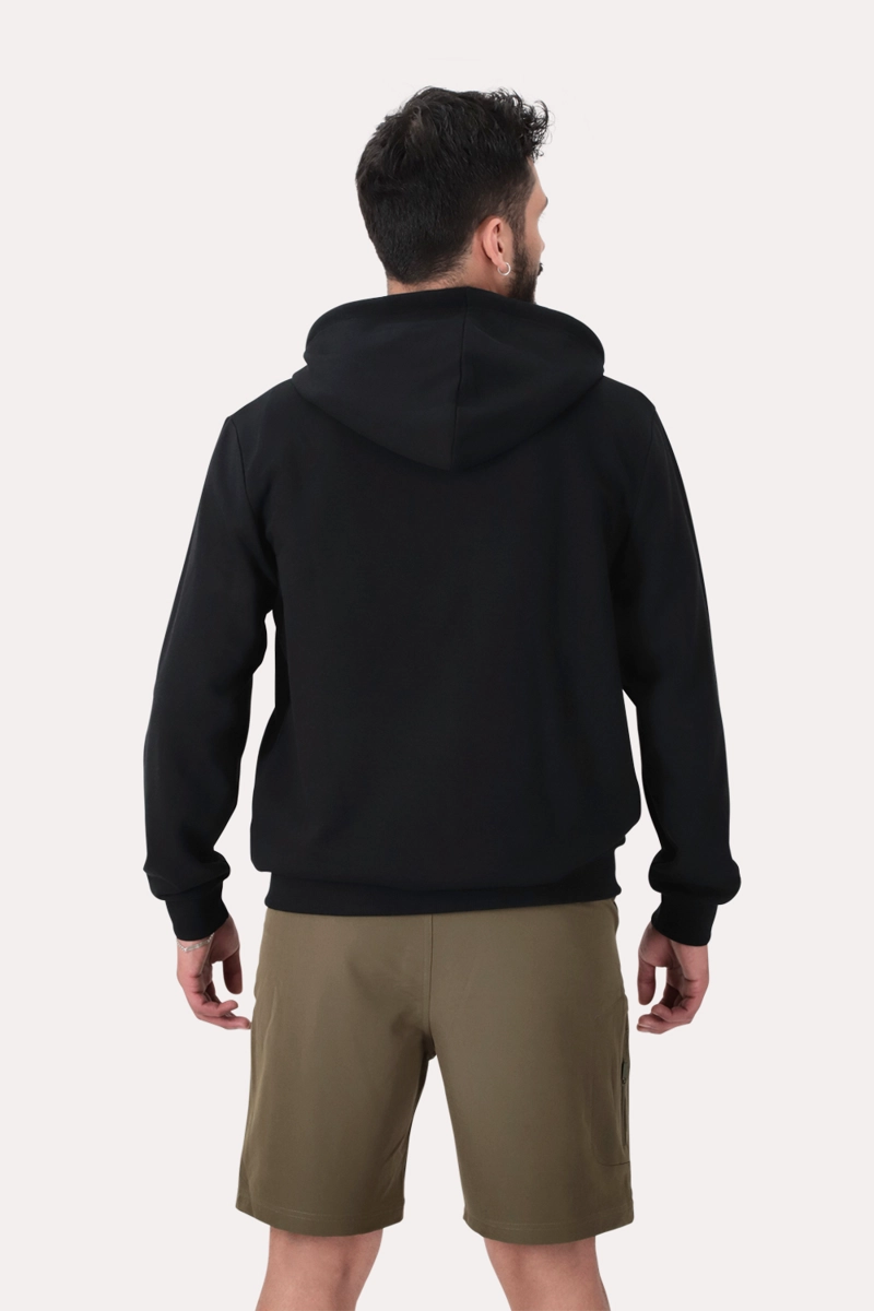 POLERON FULL ZIPPER FLEECE LOGAN NEGRO - 2