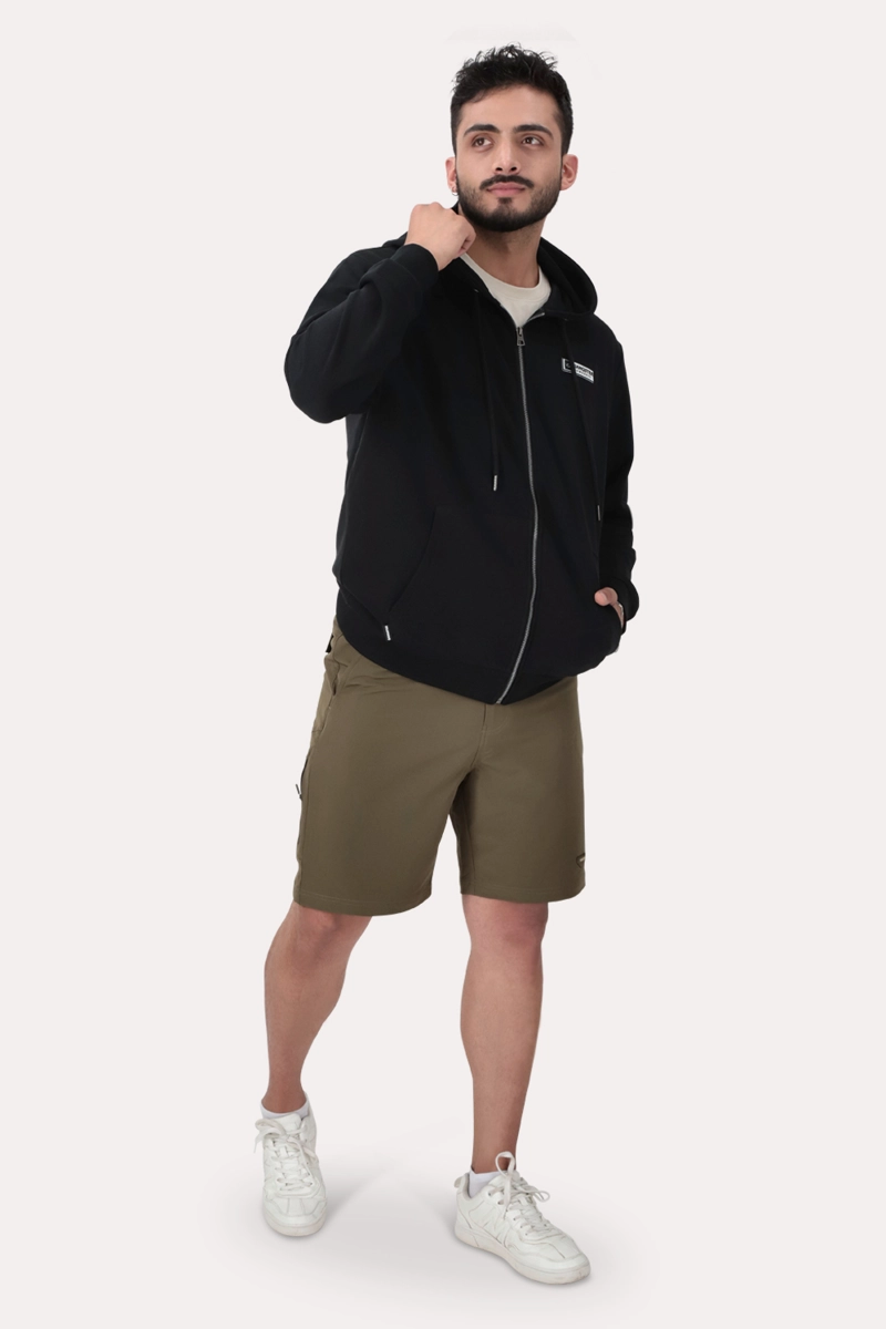 POLERON FULL ZIPPER FLEECE LOGAN NEGRO - 4
