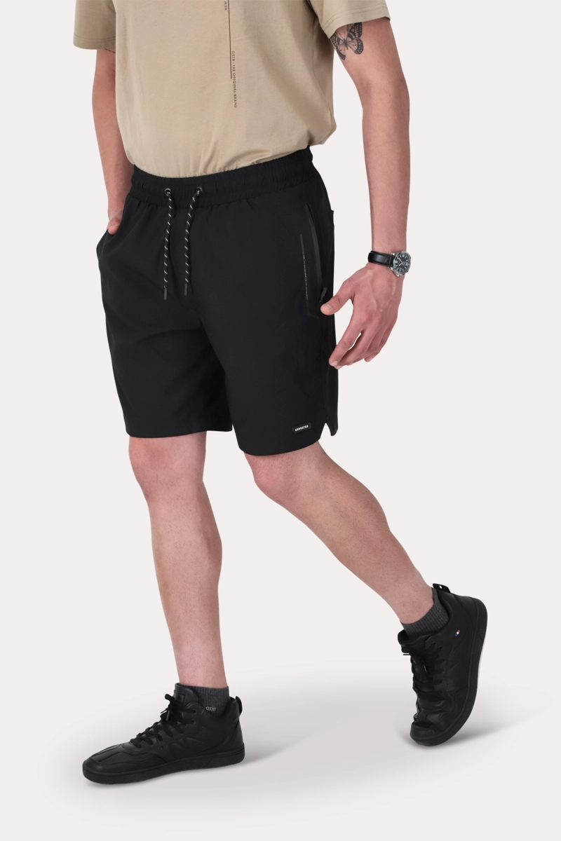 BERMUDA CANVAS LISO BK NEGRO - 1
