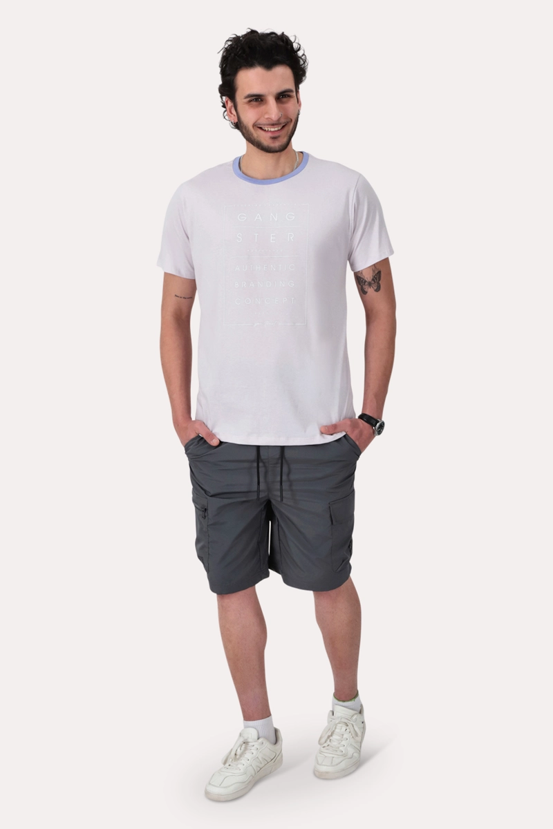 POLERA MC BASICA HILLS  MORADO  MELANGE - 4