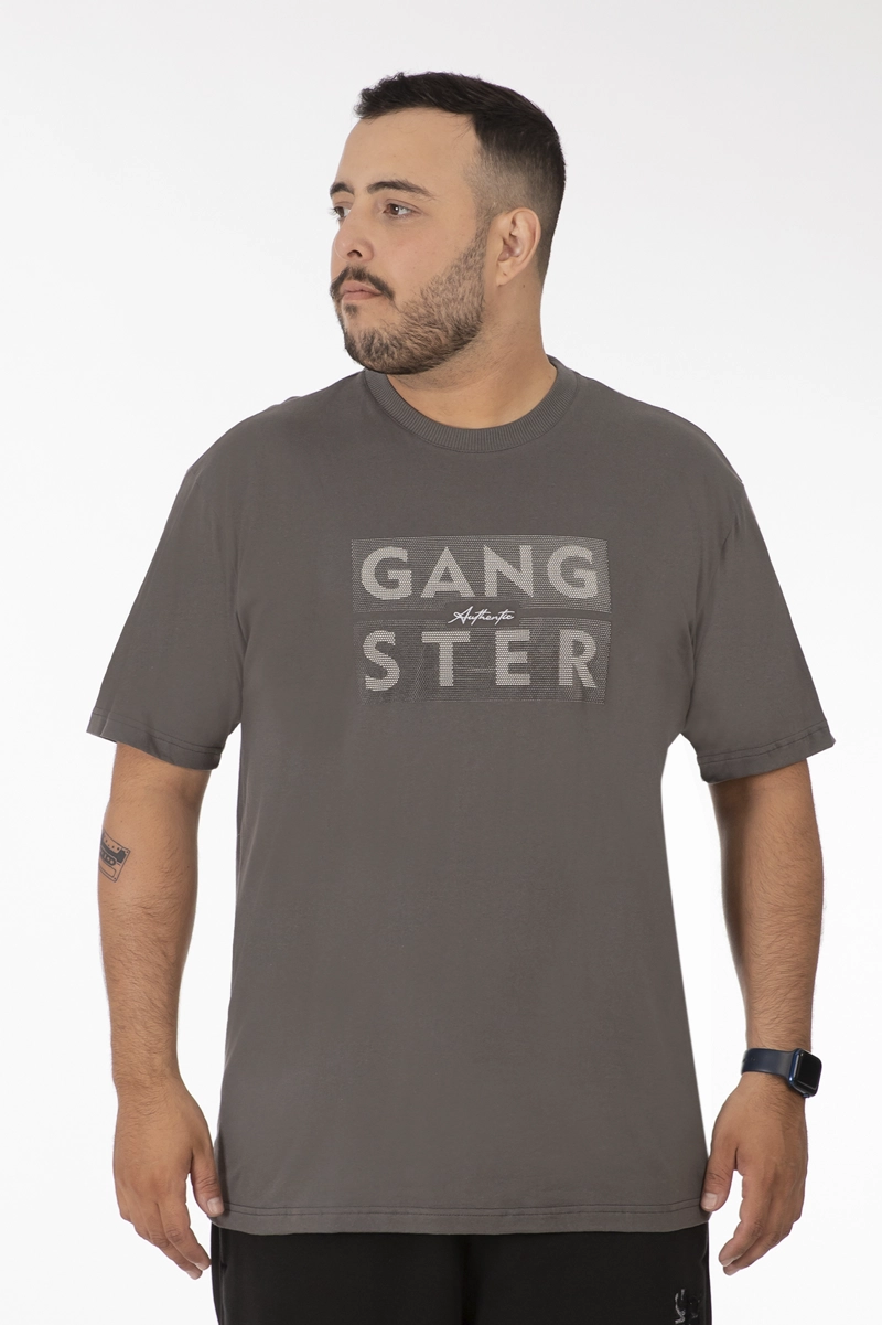 PLUS POLERA MC BASICA SANTA GRIS - 1