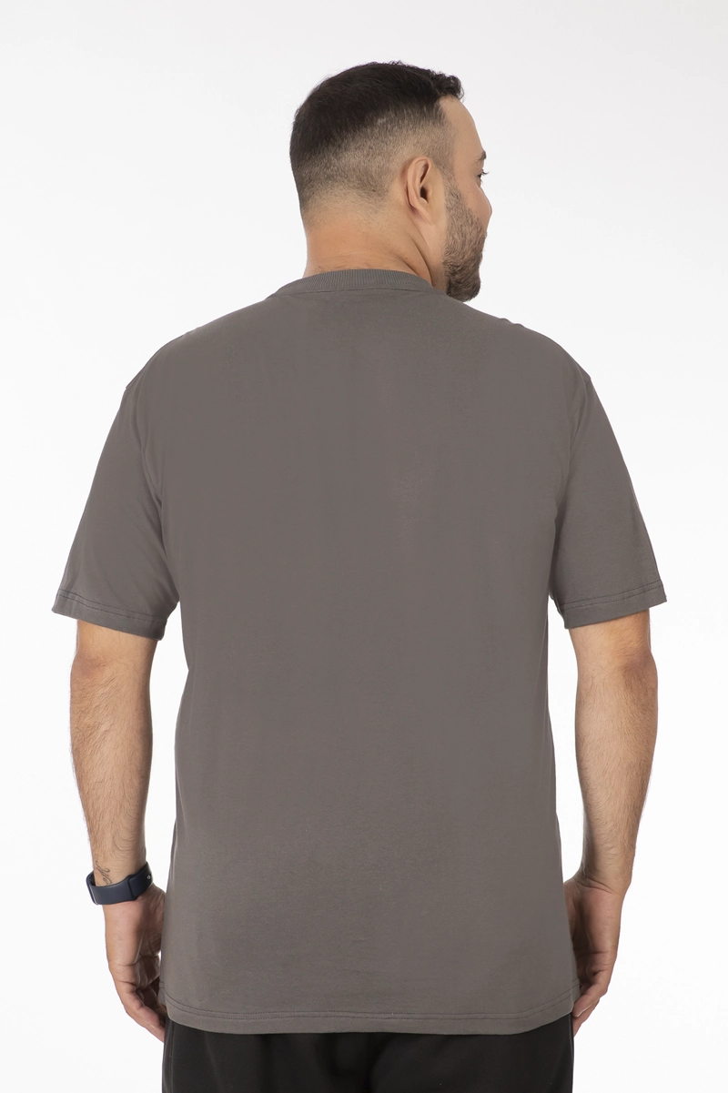 PLUS POLERA MC BASICA SANTA GRIS - 2