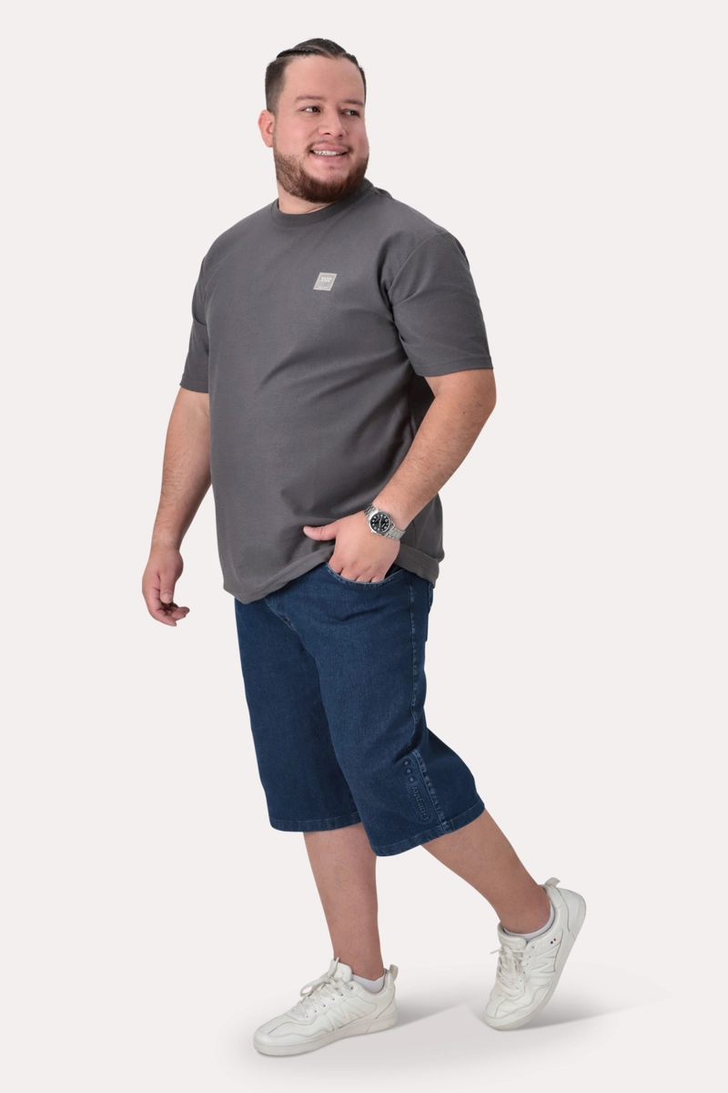 PLUS POLERA MC TEXTURA FENWAY GRIS - 4