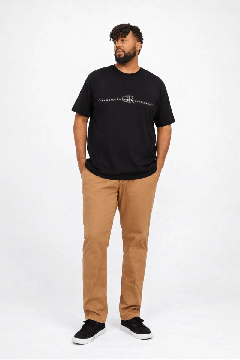 PLUS POLERA MC TEXTURA KENDALL NEGRO - 4