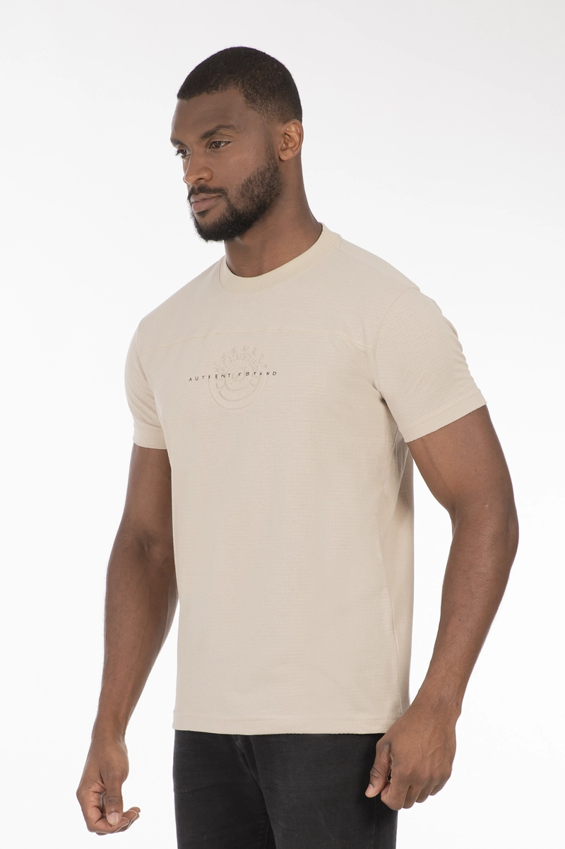 POLERA MC TEXTURA CHURCH BEIGE - 4