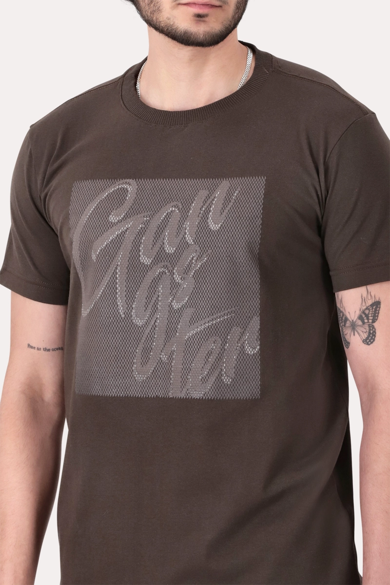 POLERA MC BASICA WEST 4 CAFE  OSCURO - 3