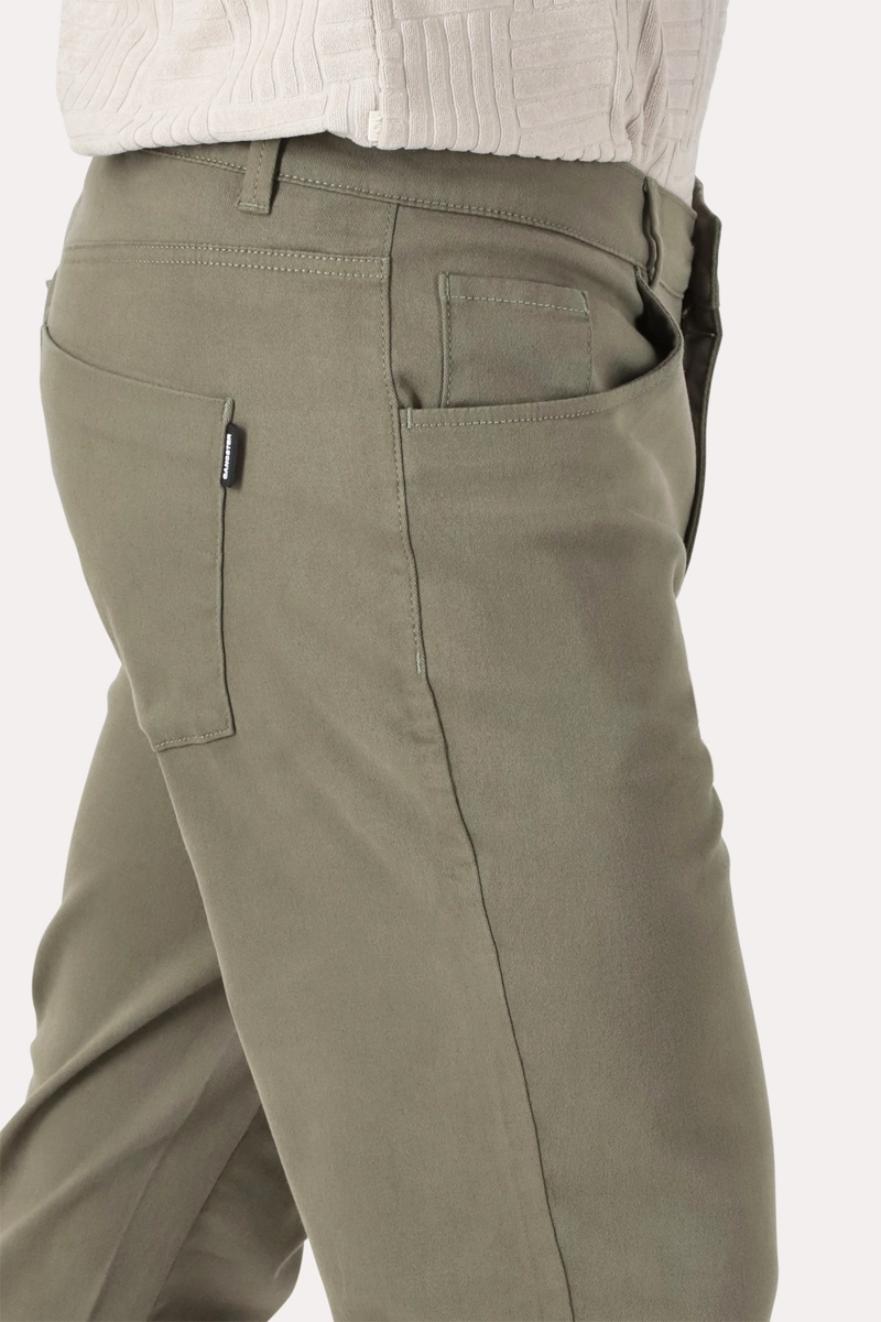 PANTALON CANVAS RECTO FULTON VERDE MILITAR - 3