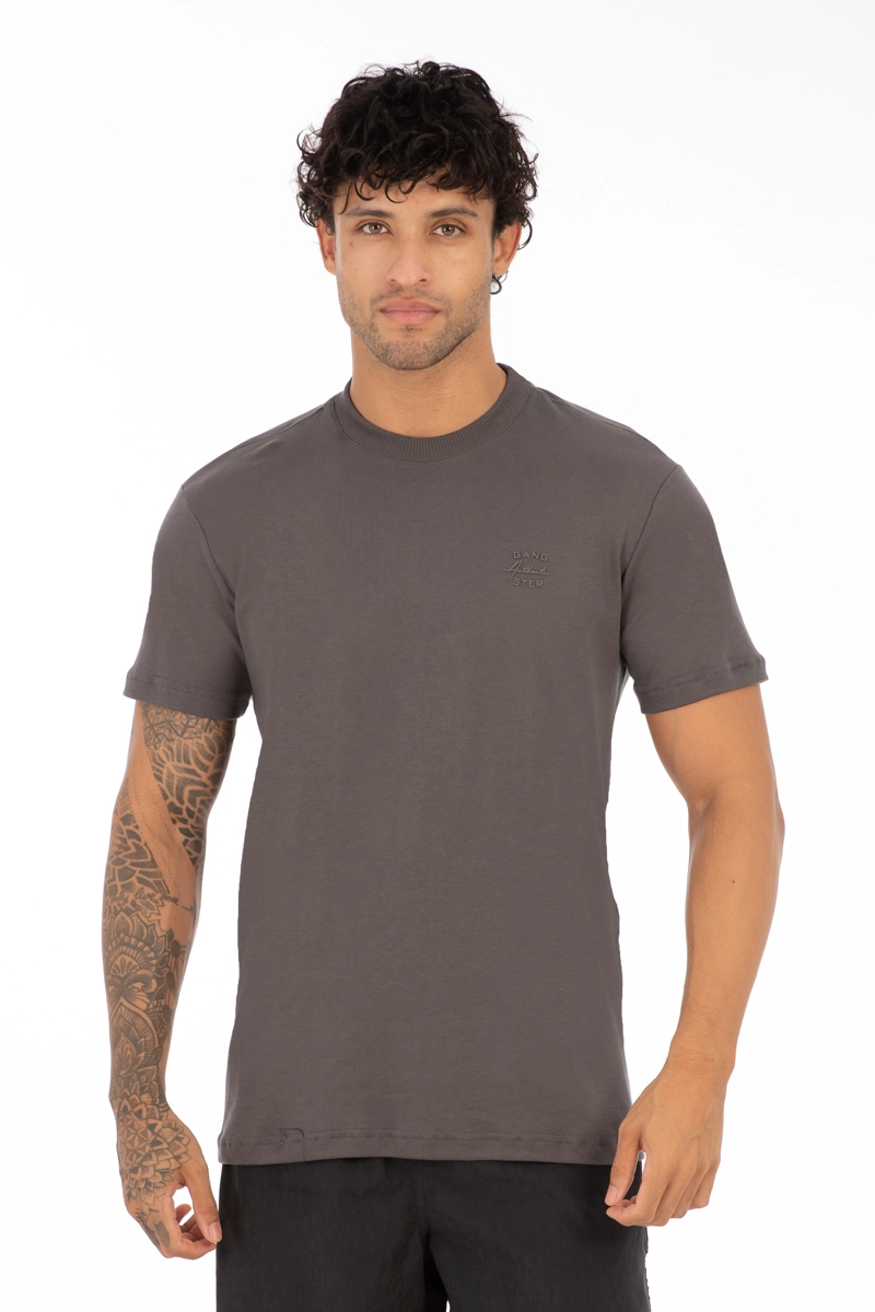 POLERA MC SUEDINE ATLANTIC GRIS OSCURO - 1